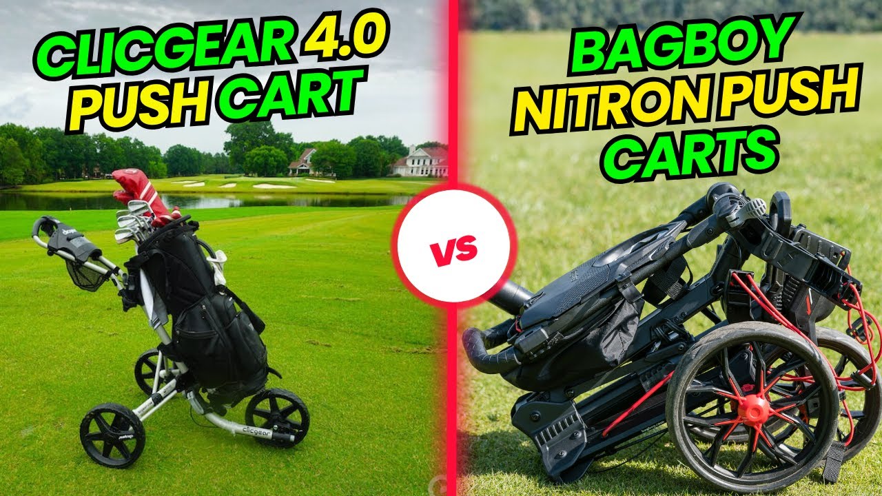 Clicgear 4.0 vs BagBoy Nitron Push Carts Review and Comparison