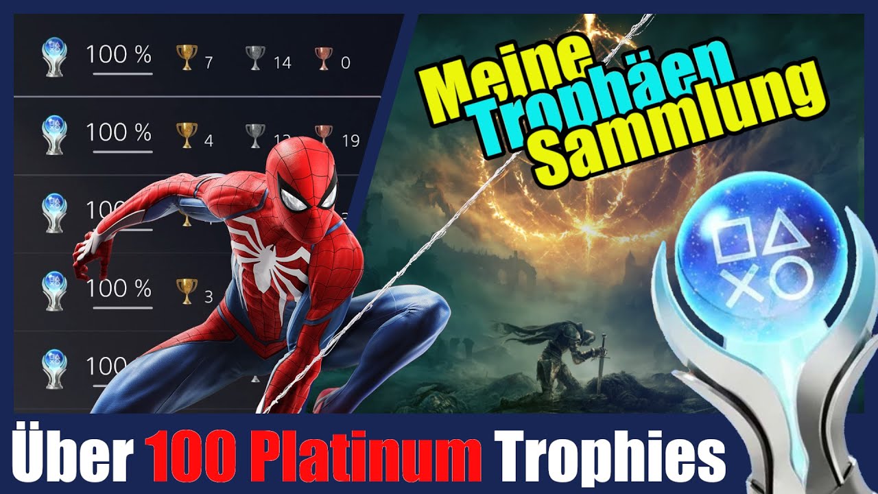 Meine Trophäen Sammlung hat mehr als 100 Platin!