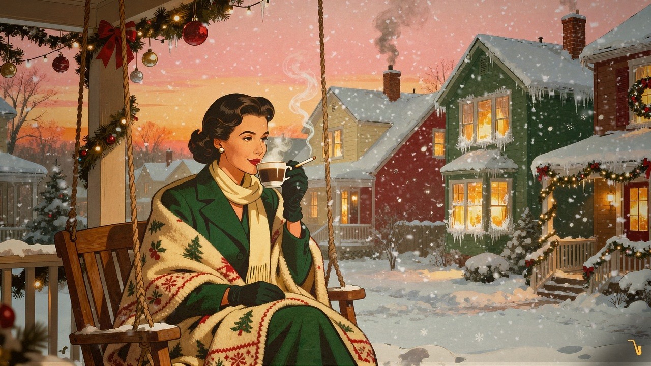 Early Morning Christmas Coffee • Cozy 1940s Jazz