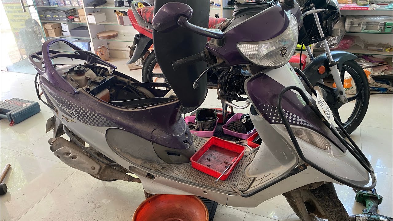 Restoring 13 year old TVS Scooty pep plus