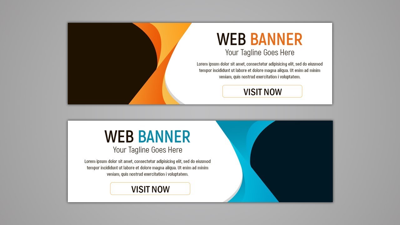Web Banner Ads Design Tutorial in Photoshop