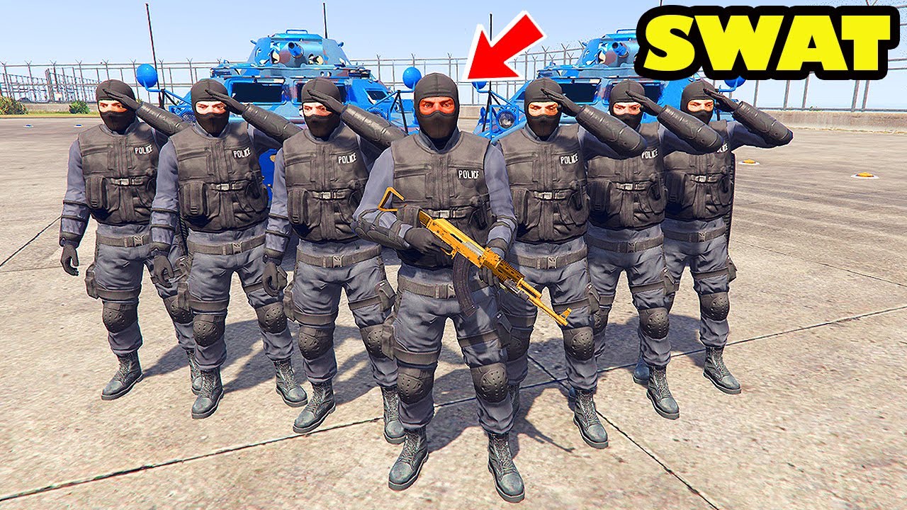 Franklin Become POWERFUL SWAT Officer in GTA 5 | PART 4 | SHINCHAN and CHOP