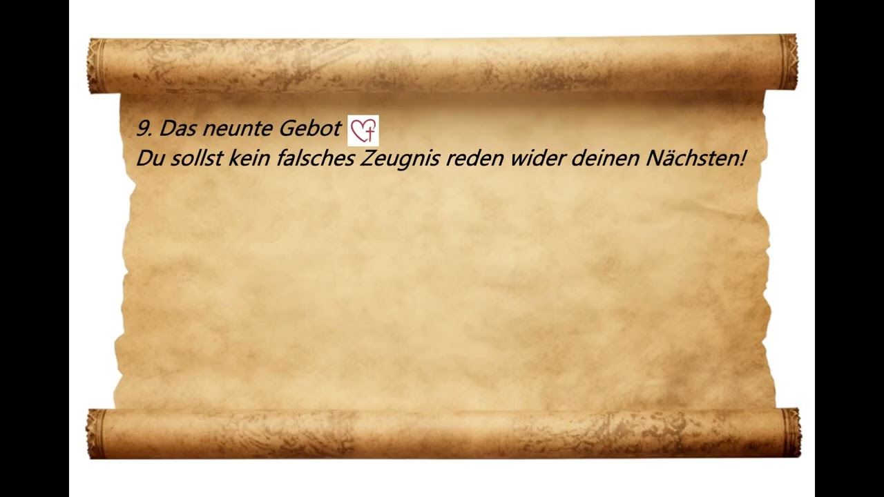 Du sollst kein falsches Zeugnis reden wider deinen Nächsten!