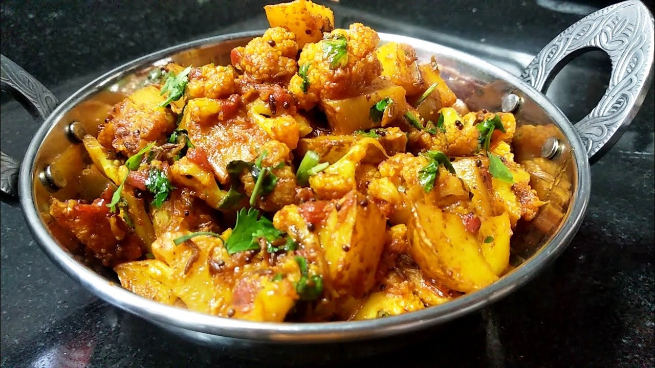 सोप्पी चवदार फुलकोबी बटाटा सुकीभाजी | Batata flower bhaji | Aloo Gobi Recipe | फ्लॉवर बटाटा सुकीभाजी