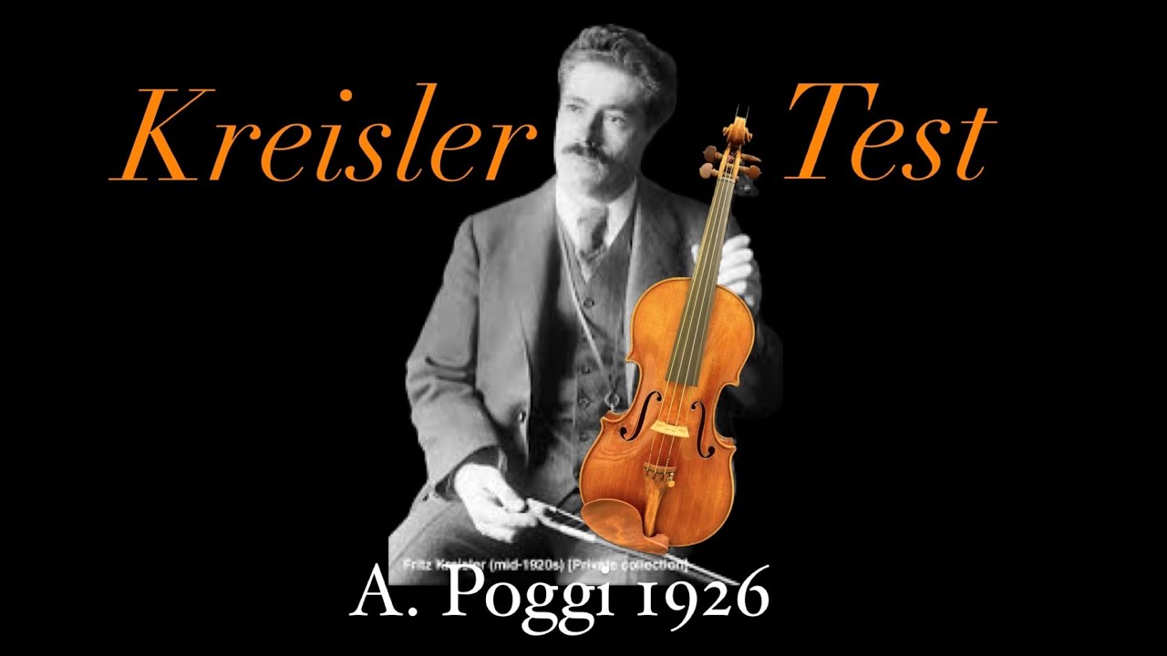 A. POGGI 1926 Kreisler Violin Test
