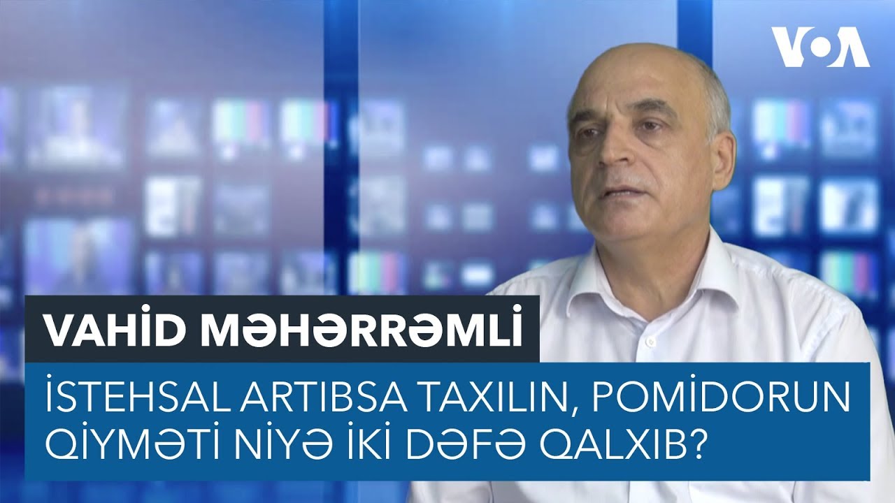 Vahid Məhərrəmli: İstehsal artıbsa taxılın, pomidorun qiyməti niyə iki dəfə qalxıb?