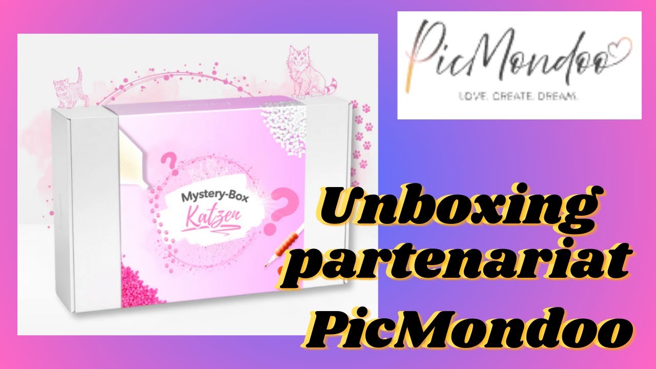 Unboxing partenariat #picmondoo #diamondpainting box mystère #cats #collab #unboxing #arttherapy
