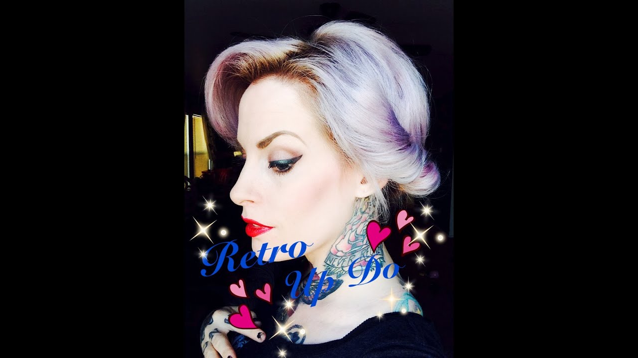 Easy Retro Up style for short hair by Kandy k