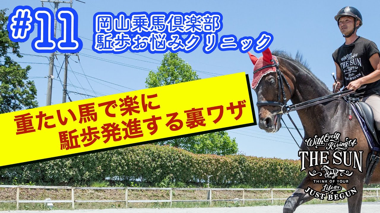 #11 重たい馬で楽に駈歩発進する裏ワザ！？【乗馬上達 駈歩集中クリニック】 - 岡山乗馬倶楽部-