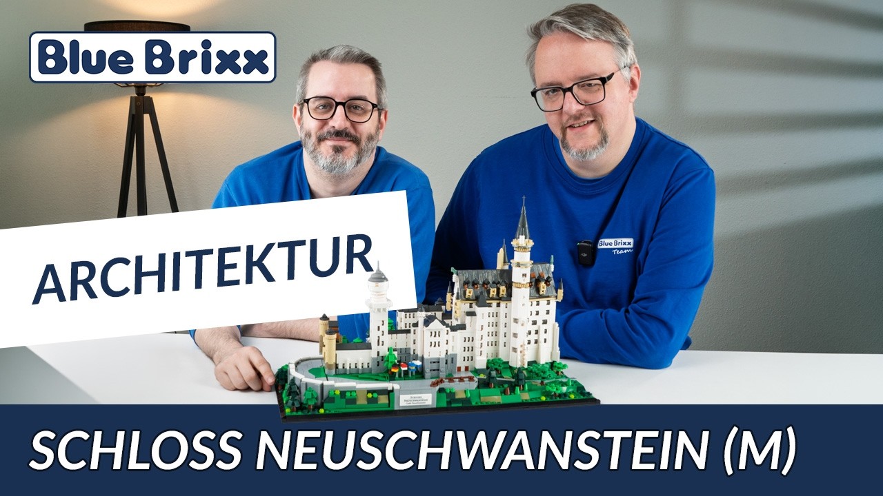Kompakter, aber genauso beeindruckend? Schloss Neuschwanstein (Gr&ouml;&szlig;e M) im Detail | BlueBrixx
