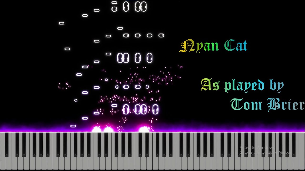 Nyan Cat  (as played by Tom Brier) | Piano Cover