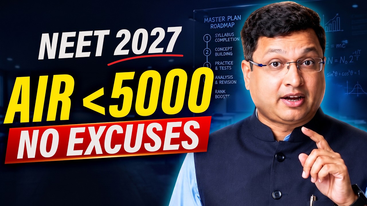 NEET 2027 Master Plan 🔥 || Under 5000 Rank Strategy by NV Sir #neet #nvsir