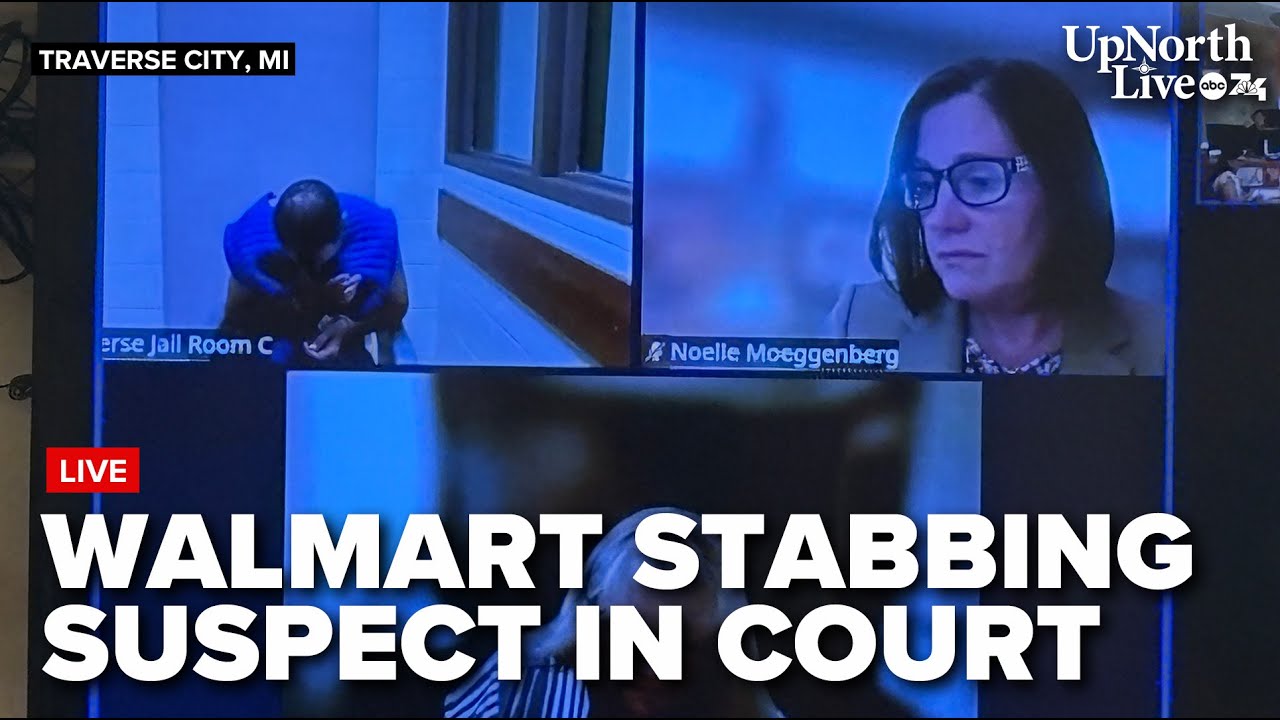 WATCH: Bradford Gille arraignment following Traverse City Walmart stabbing