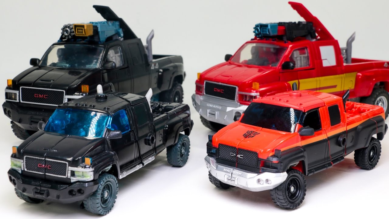 Transformers G1 Red Color IRONHIDE VS  Black  IRONHIDE Leader Voyager Truck Vehicle Robot  Car Toys