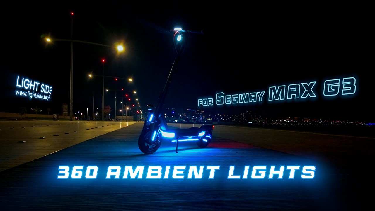 aLight MAX – комплект ультра яркой LED подсветки для самоката Segway Ninebot MAX G3