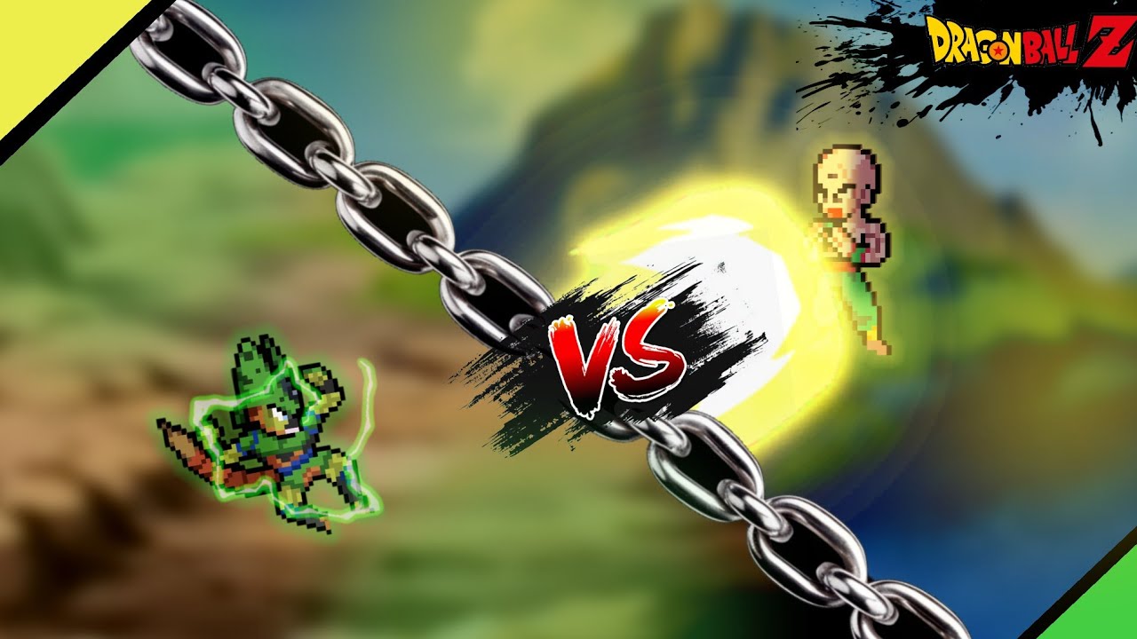 Tenshinhan VS Cell Semi-Perfeito! TENSHINHAN MATA CELL?!  [Sprite-animation]