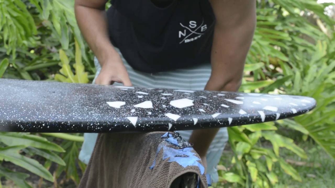 Customize Your Surfboard: How to DIY Spraypaint + Paint Splatter Technique