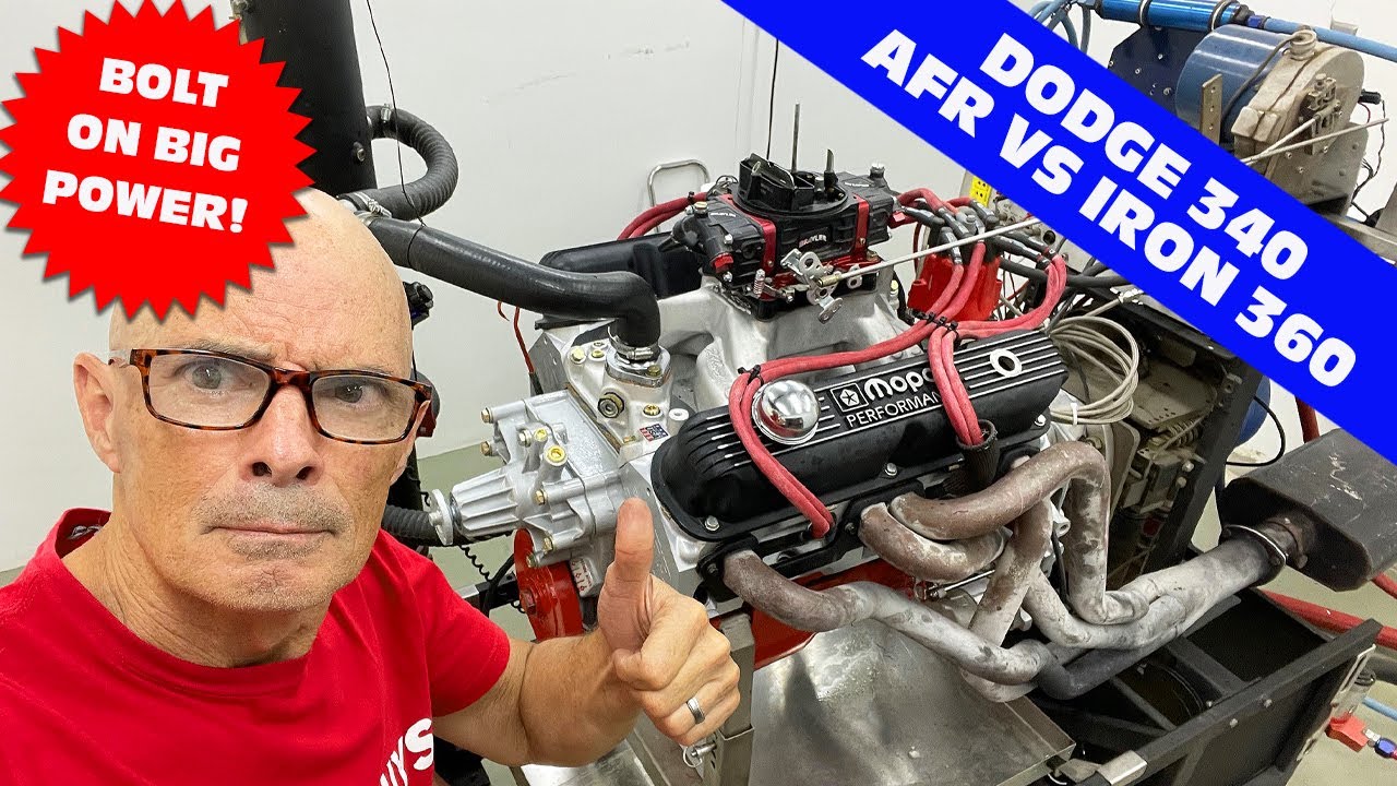 AFR MOPAR 340 HEAD TEST! THE ENGINE MASTER HIMSELF, STEVE DULCICH & I COMPARED AFR VS IRON 360 HEADS