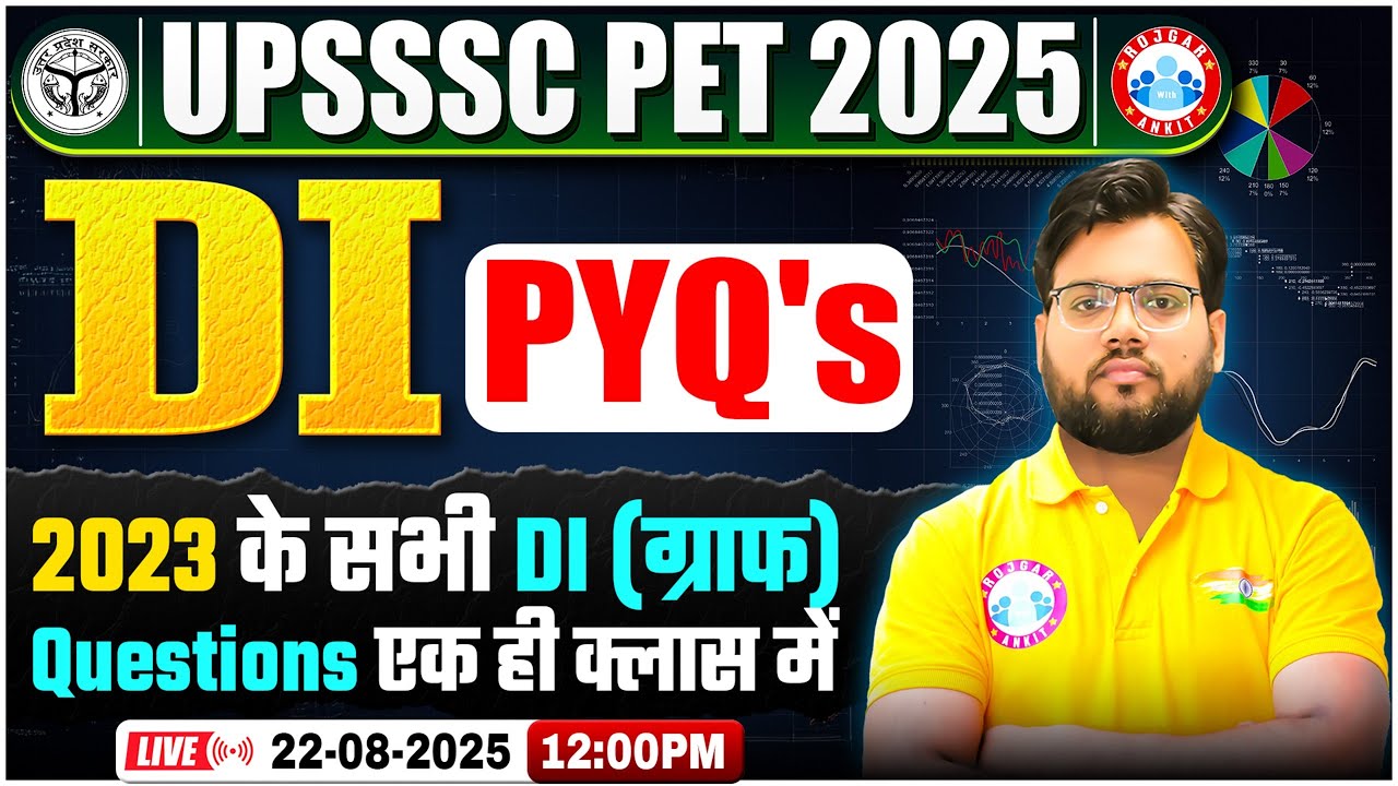 UPSSSC PET 2025 | UPSSSC PET DI Previous Year Questions | UPSSSC PET Graph & Table MCQs