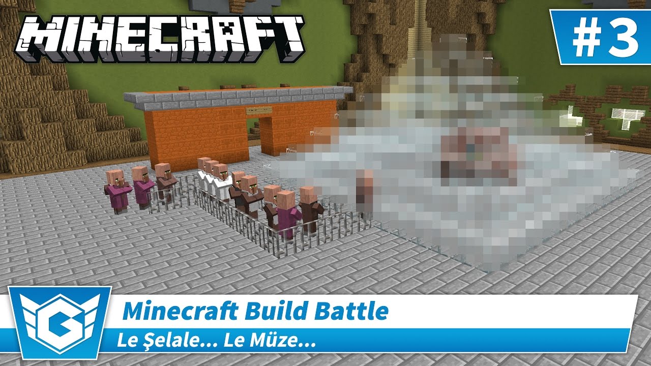 LE ŞELALE... LE MÜZE... | Minecraft Build Battle (Bölüm 3) | Türkçe