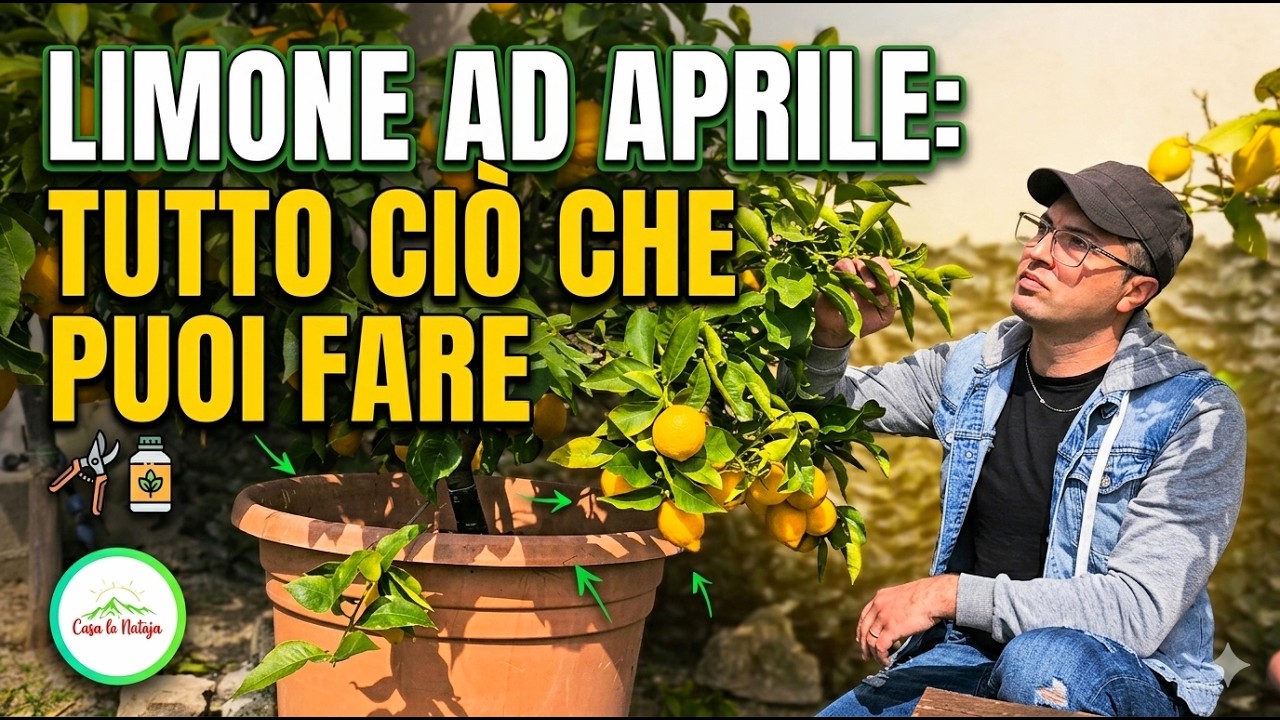 🍋LIMONE AD APRILE: COSA DEVI SAPERE E TUTTO CIÒ DA FARE - DALLA CONCIMAZIONE ALLA POTATURA, ECC.