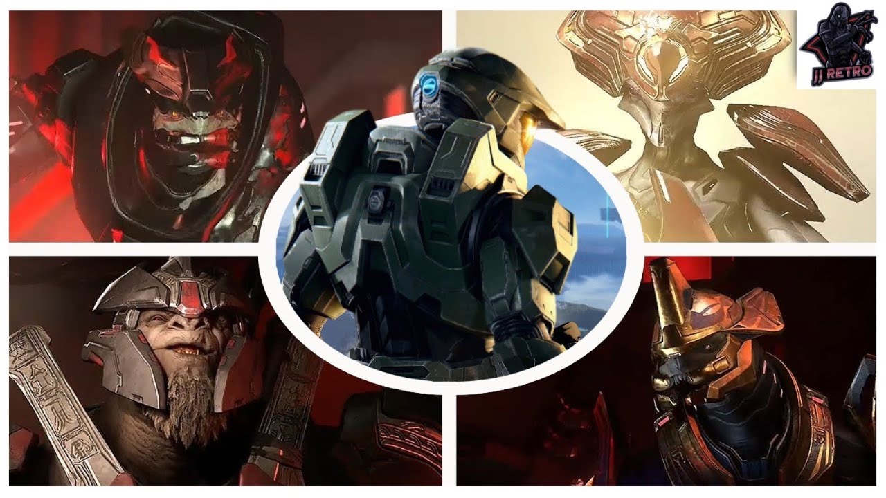 Halo Infinite - All Main Campaign Bosses + Intro and Ending