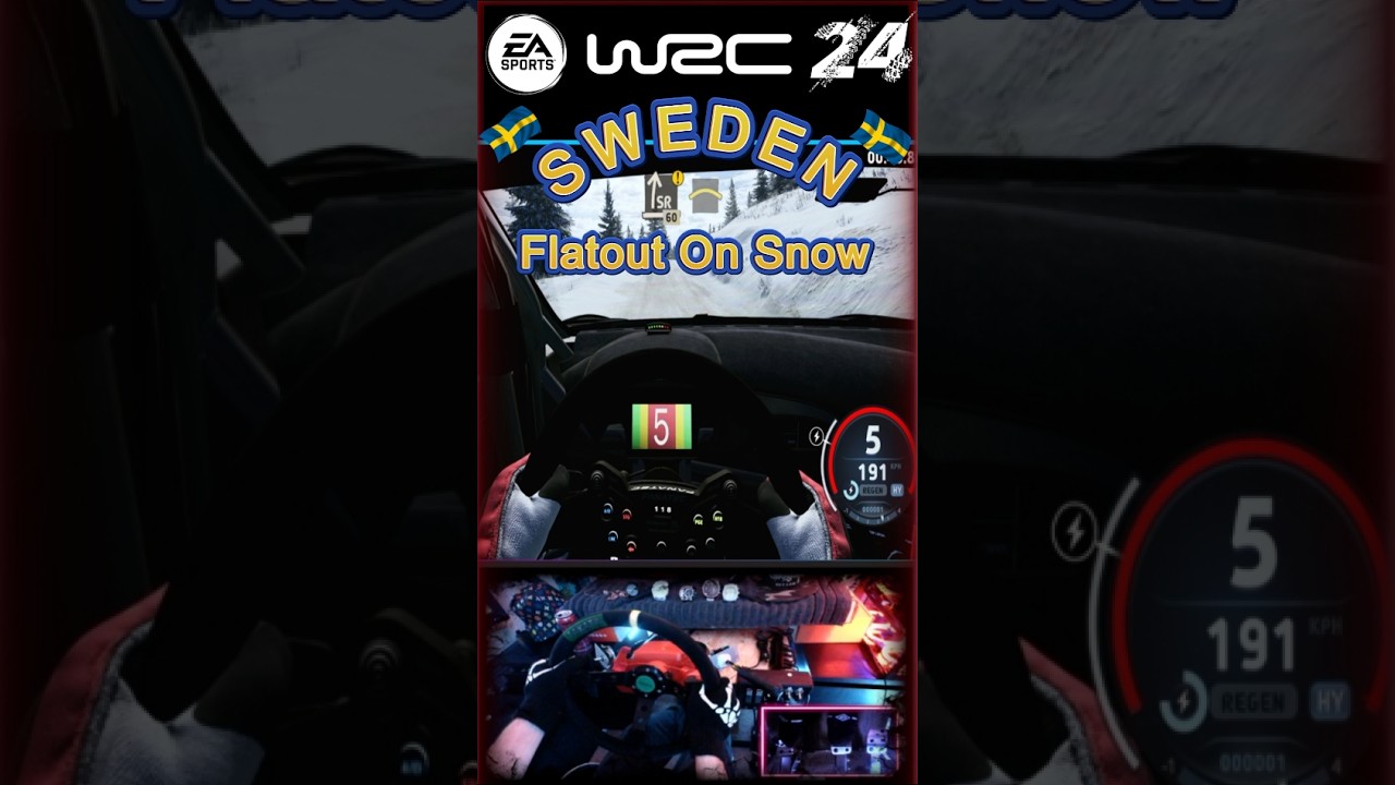 EA SPORTS WRC Sweden Flatout On Snow