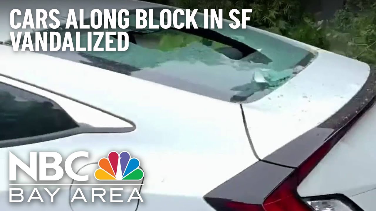 Vandal Smashes Car Windows Along Block in San Francisco