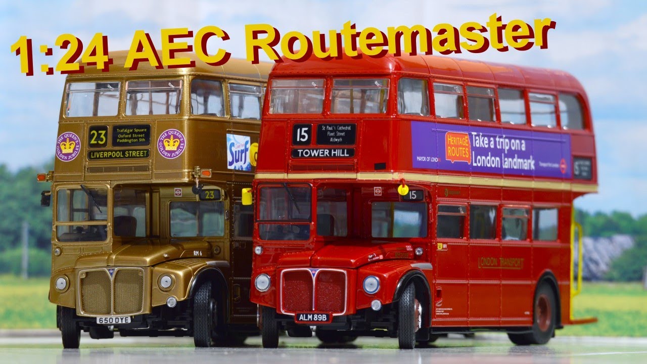 英國古董巴士1:24 AEC Routemaster 650DYE ALM89B Sun Star 太陽星合金巴士模型 | BHTXWmb