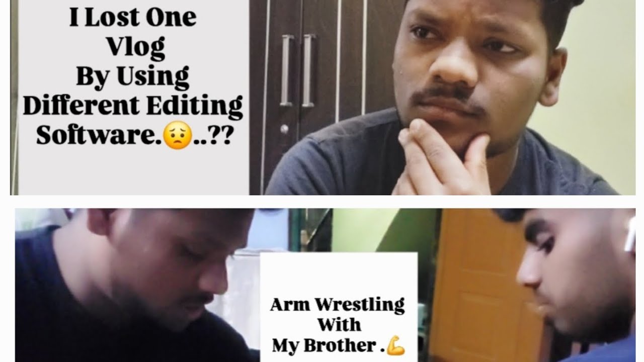 I Lost One Vlog Before Uploading This Vlog.😢(Arm Wrestling With My Brother.💪)