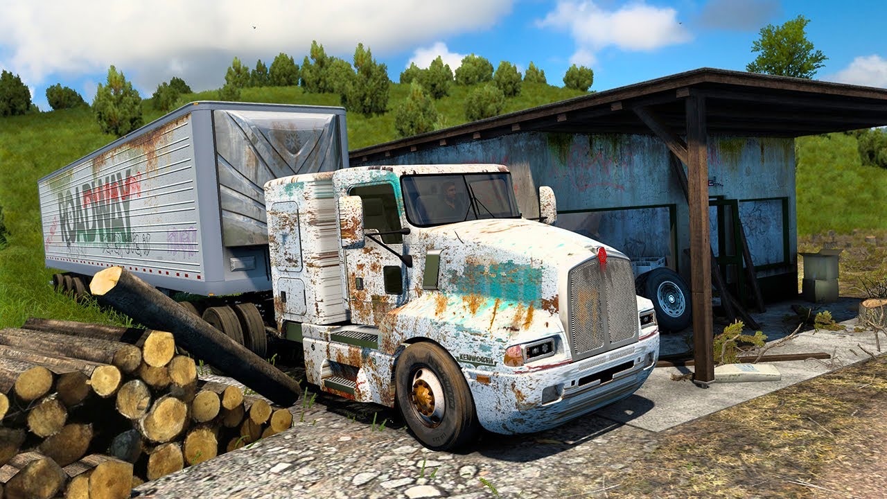 Reconstrucción de una Kenworth T600 Custom Rusty Rusty Truck  American Truck Simulator