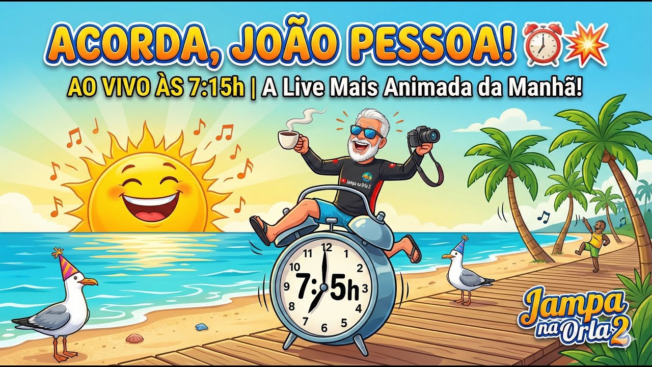 ☀️ Praias e Orlas de João Pessoa! Amigo Friend! Vem pra Live Mais Animada! 💥☕🌴