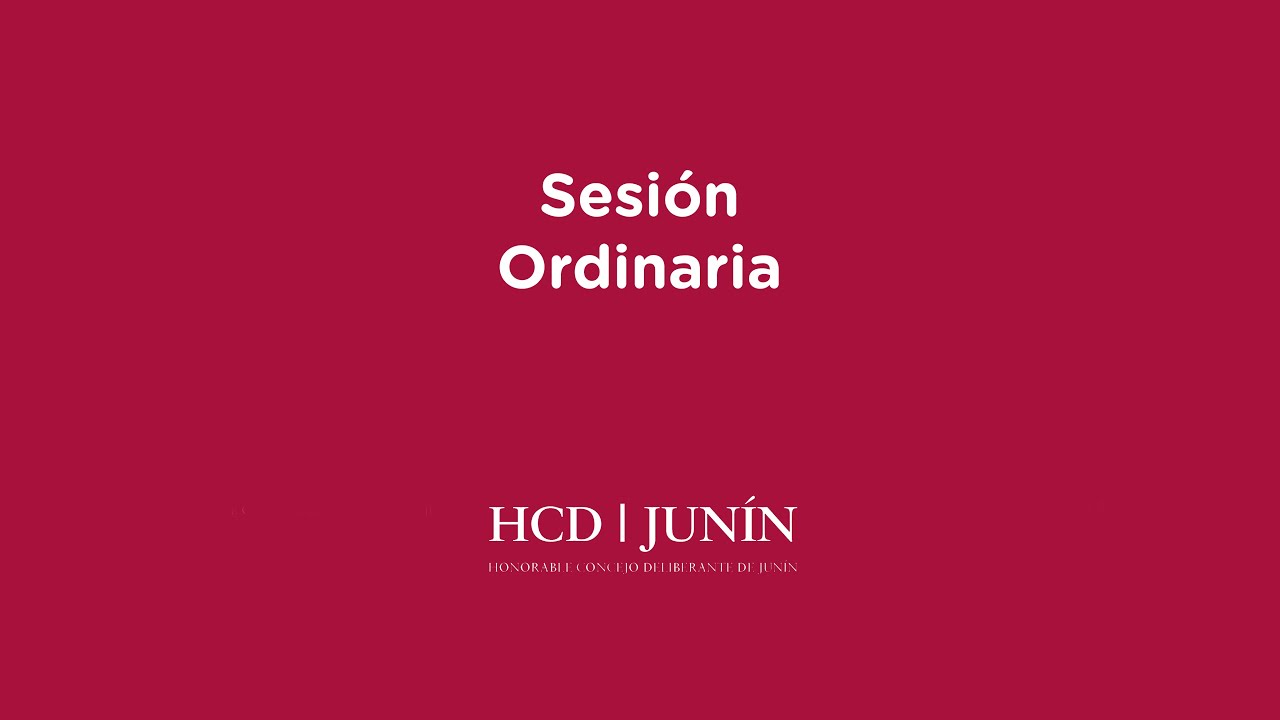 EN VIVO - HONORABLE CONCEJO DELIBERANTE DE JUNÍN / SESIÓN ORDINARIA 26/08/2025*