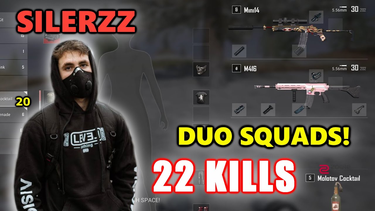 SILERZZ & Xheniii - 22 KILLS - M416 + Mini14 -  DUO SQUADS! - PUBG