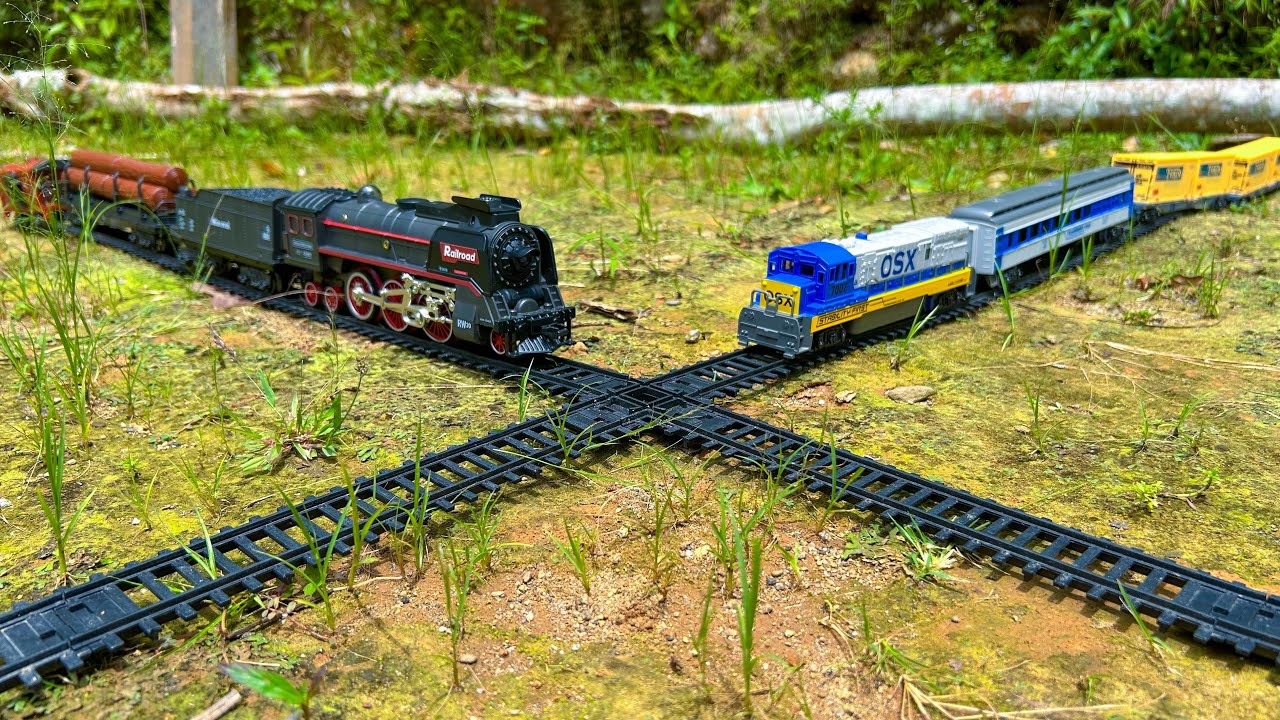 Mencari & Merakit Mainan Kereta Fenfa OSX dan Kereta Api Uap Klasik | DS - TOY