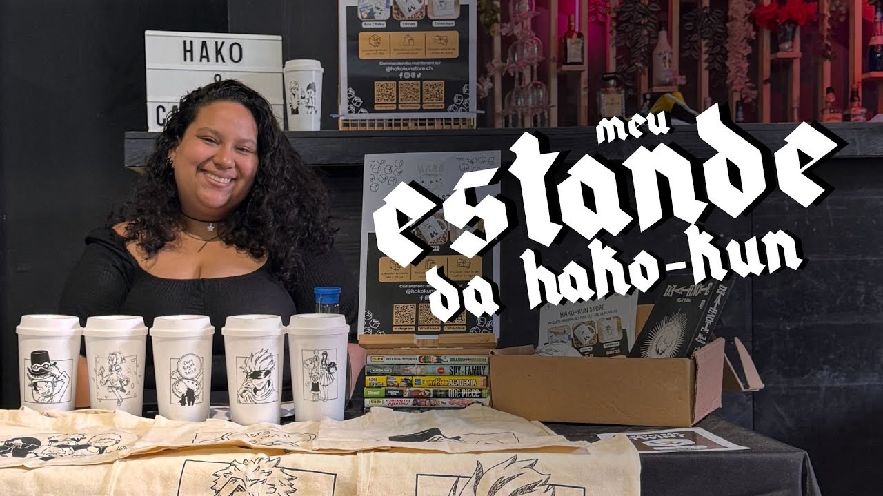 VLOG do meu PRIMEIRO ESTANDE OTAKU 🖤 | feat. Hako-kun Store