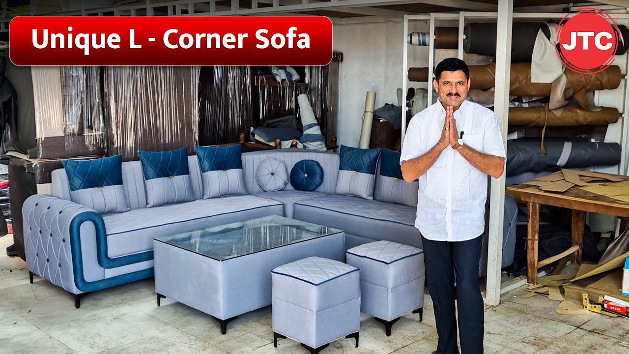 शानदार L Corner सोफा | Jagdamba Furniture, Losal : 08696647747
