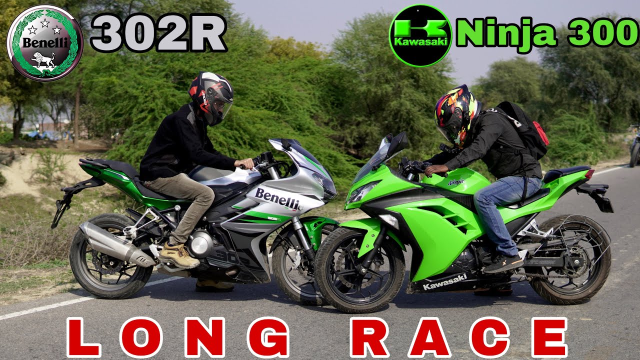 Kawasaki Ninja 300 vs Benelli 302R || Drag Race || yeh bike toh bawal h yrr