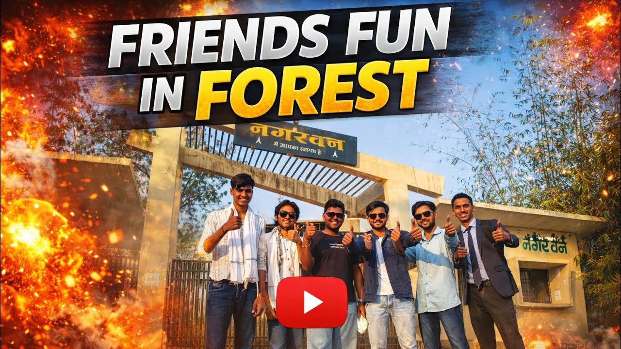Dosto Ke Saath Nagar Van Mein Full Masti 🌳🔥 | Ultimate Forest Fun Vlog