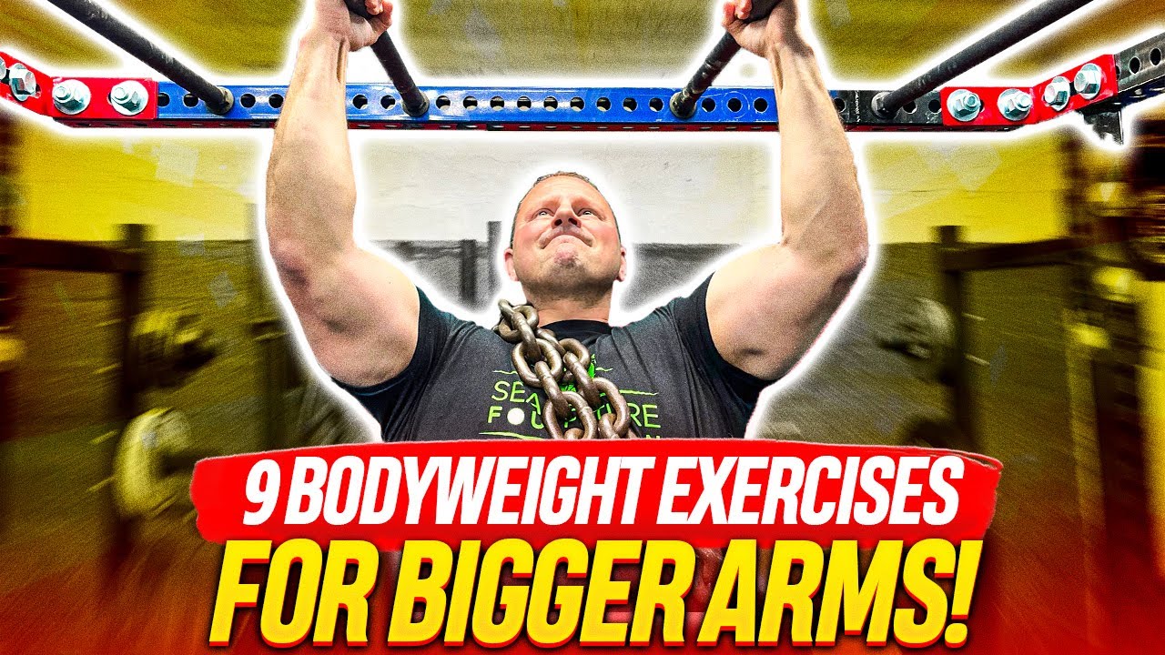 9 Bodyweight Exercises for BIGGER Arms 💪