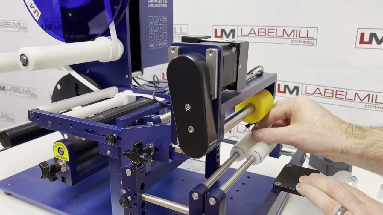 LabelMill LM1012TTS All Electric Table-Top Semi-Auto Label Applicator System for Tapered Micro Tubes