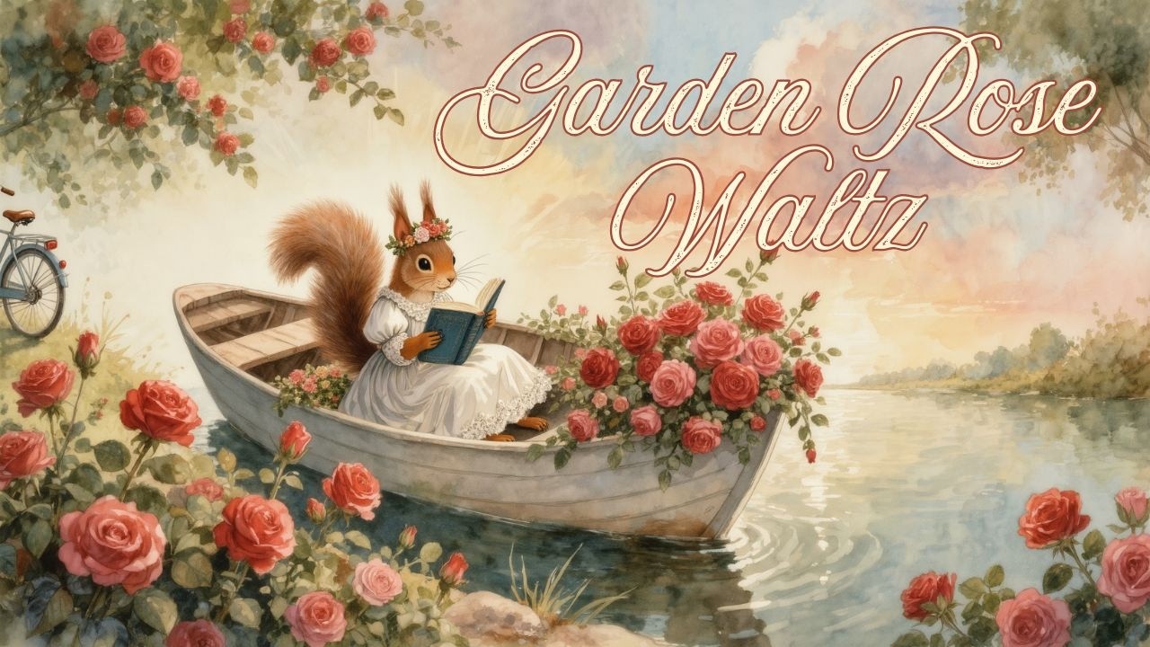 🌹 A Cozy Storybook Waltz &mdash; Whimsical Animals in a Rose Garden. Peaceful Instrumental Music