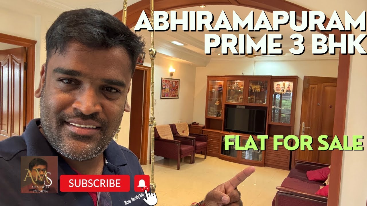 Abhiramapuram prime 3 BHk east facing flat for sale 