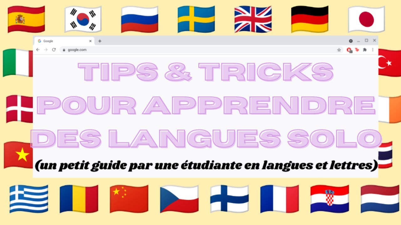 apprendre une langue solo | psycho, self-study, tips & tricks, etc : un petit guide