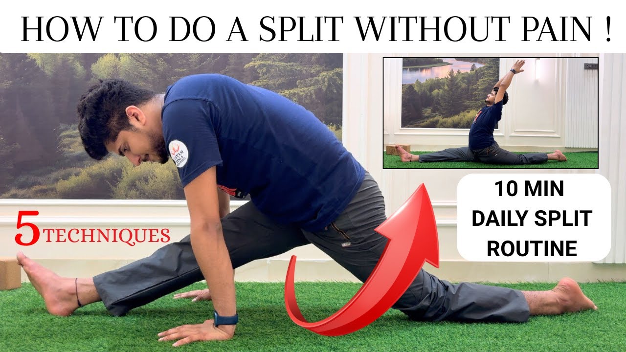 How to do a SPLIT WITHOUT PAIN! || Daily Routine Of Split | Front split Stretching Exercise