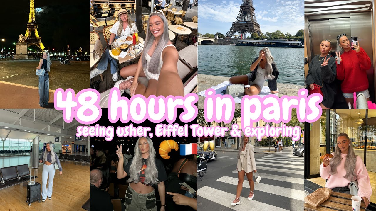sister paris trip 🇫🇷🥐🥂🩷 | seeing usher, eiffel tower date & exploring