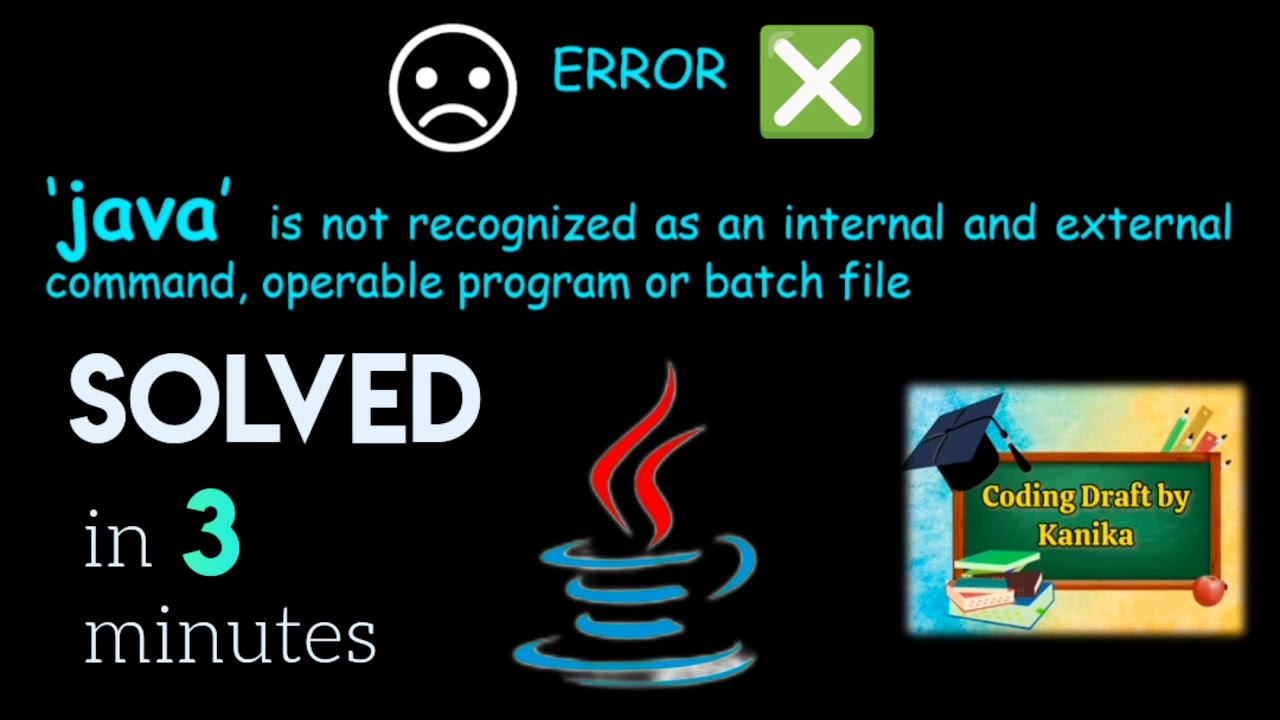 java is not recognized as an internal and external command | Java Path Error| Coding Draft by Kanika
