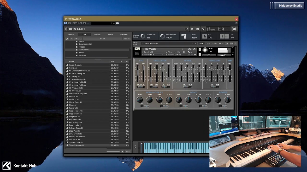Kontakt Synth // Hideaway Studio // Zero 1 // Mangled Tape CS01 Monosynth