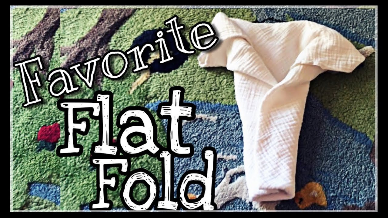 My Favorite Flat Diaper Fold - Modified Kite Fold