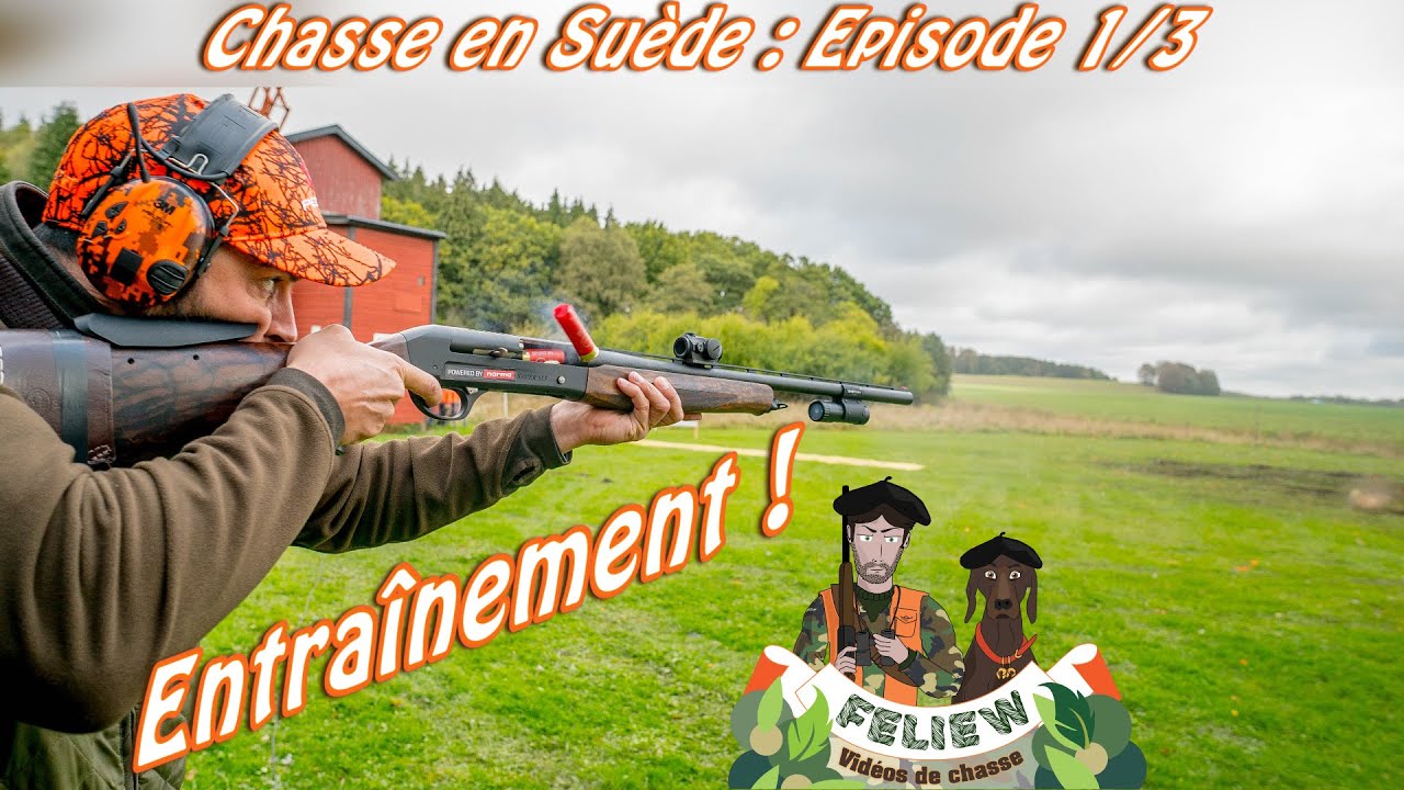 J'irai chasser chez vous : Chasse en Su&egrave;de &eacute;pisode 1; l'entrainement, une battue d'argile !